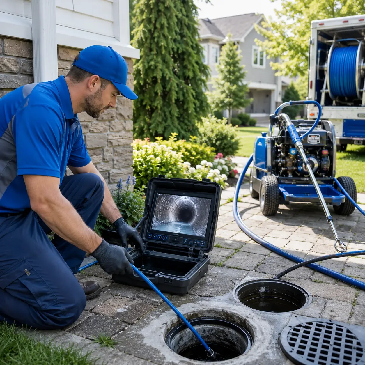 Outdoor drain cleaning professionals serving Sandown, NH